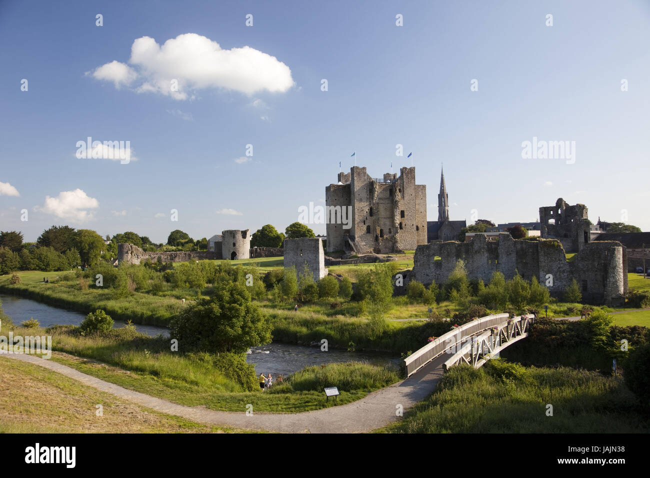 L'Irlande, le comté de Meath, le Château de Trim, Banque D'Images