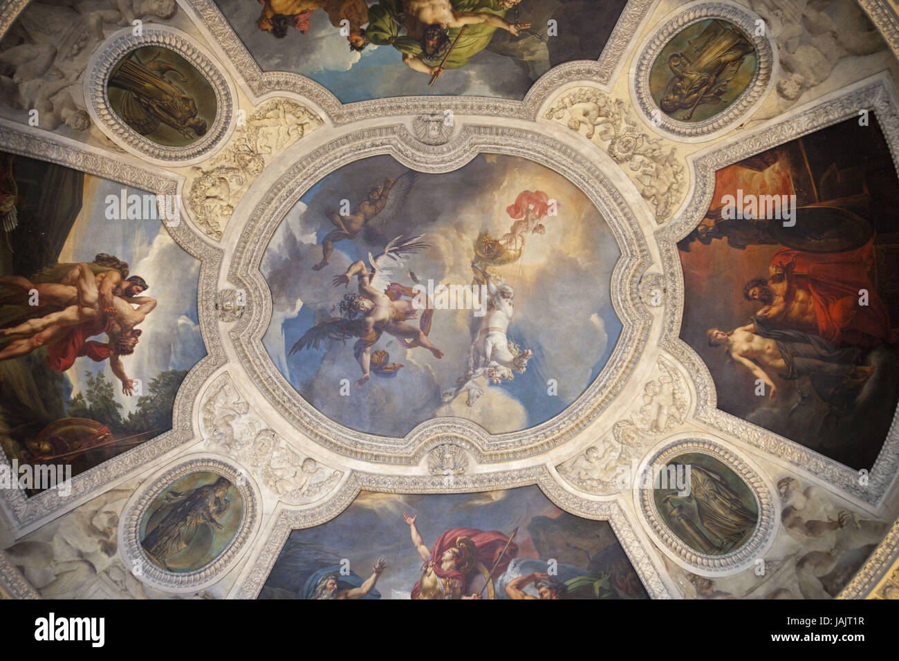 France,Paris,Louvre galerie d'Apollon,cap,notes d'agrément, Banque D'Images