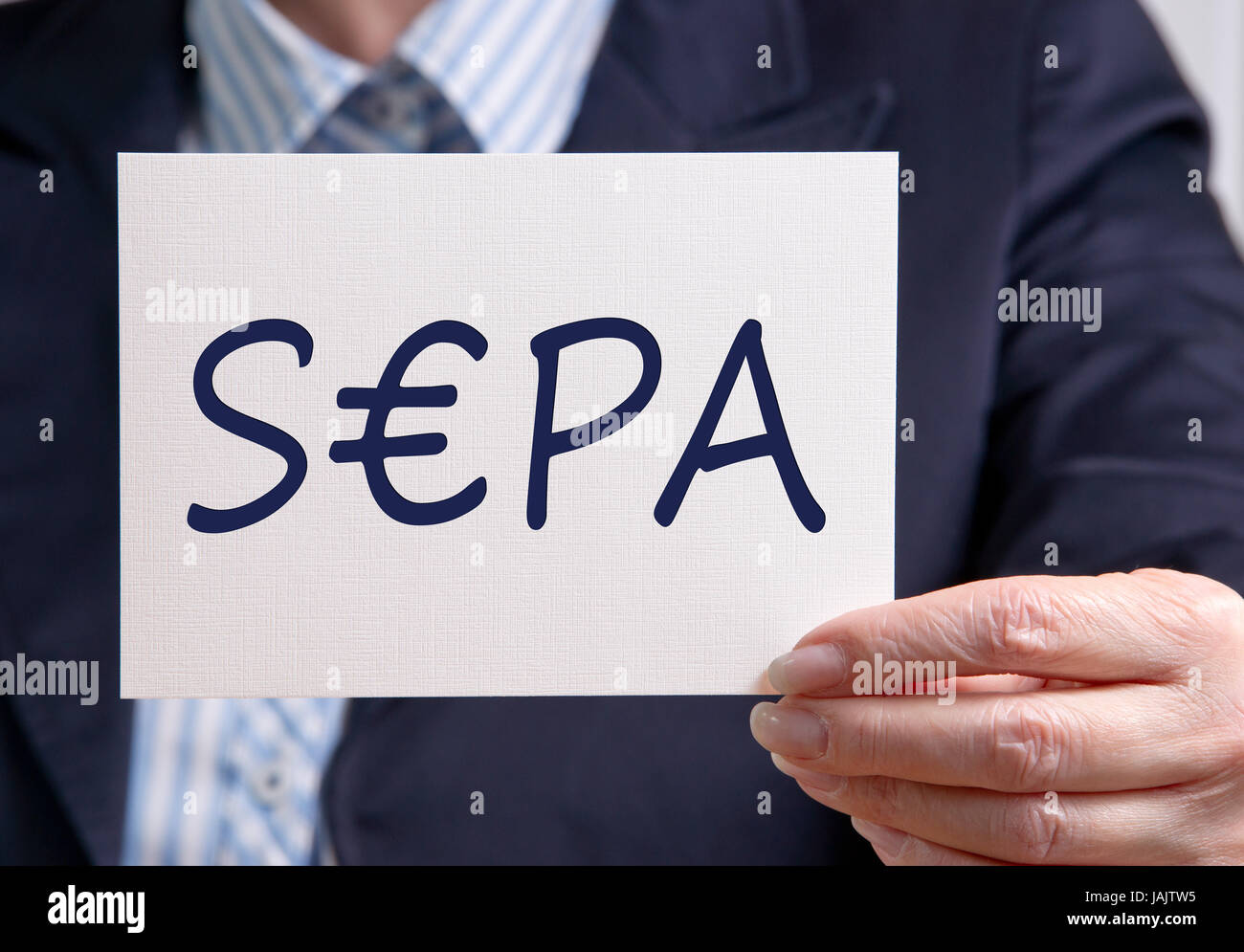 SEPA - Services bancaires en ligne Banque D'Images