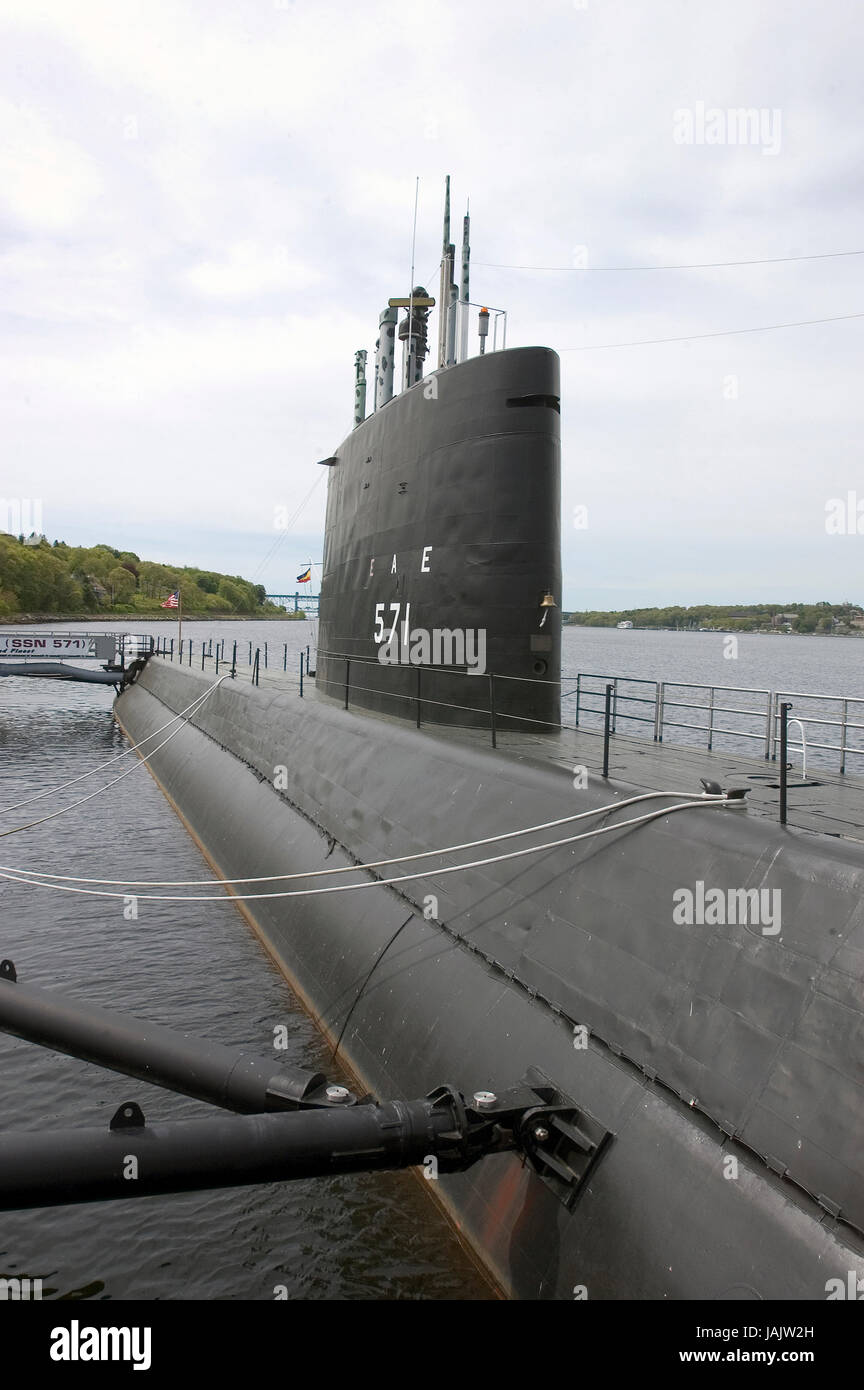 L'USS Nautilus au Sous Marine Museum à Groton, Connecticut, USA Banque D'Images