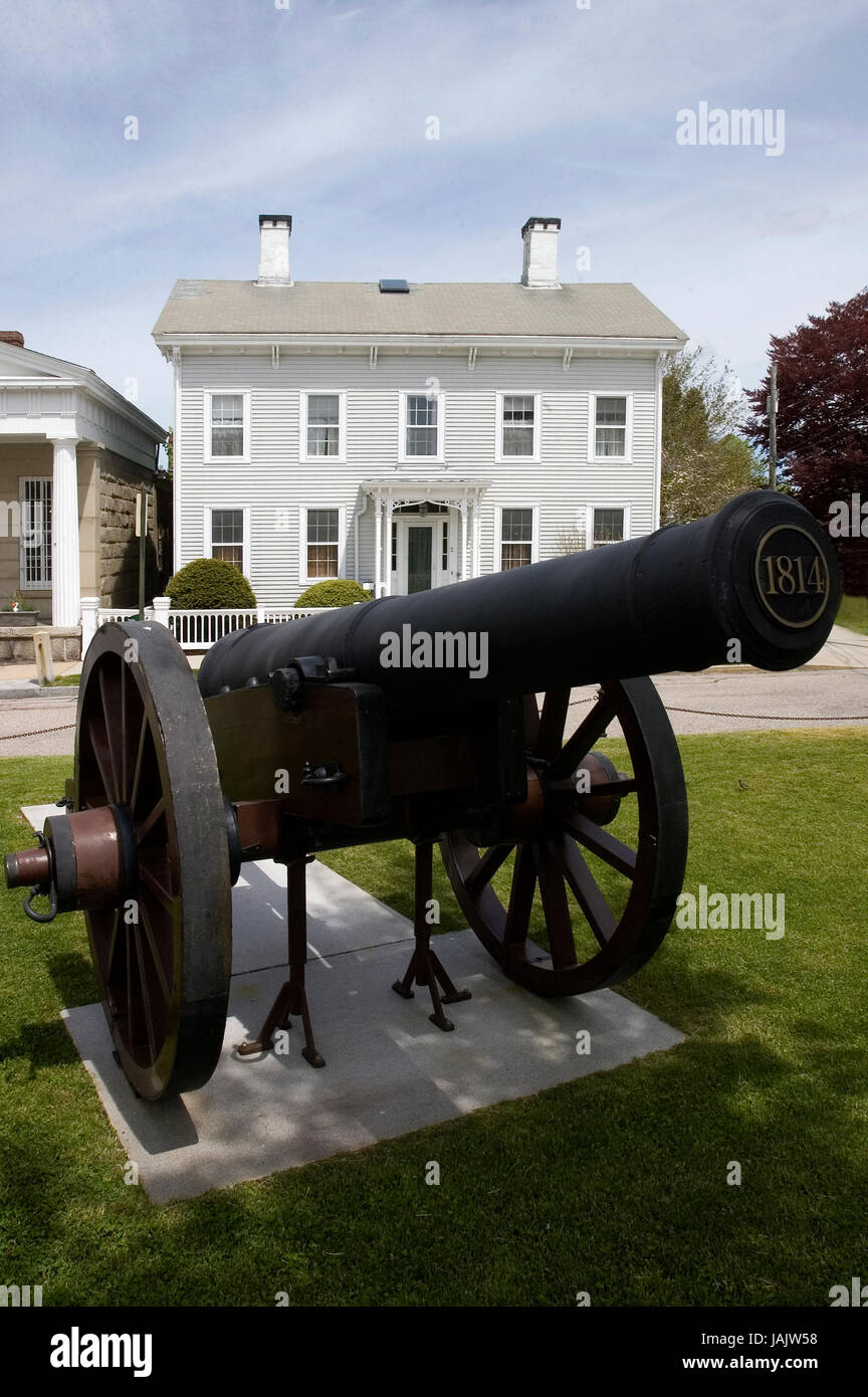 Stonington, CT - Un canon de la guerre de 1812 Banque D'Images