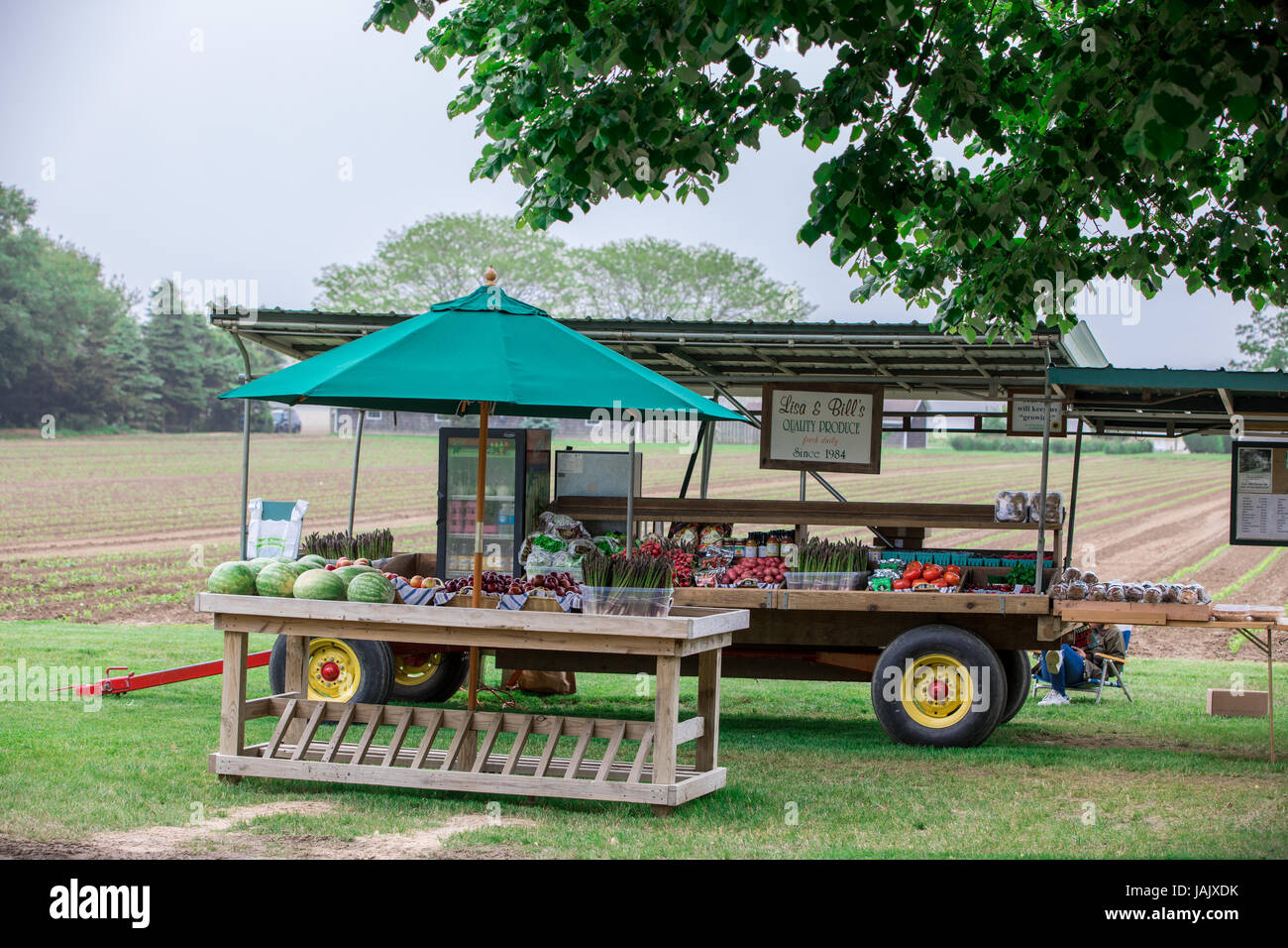 Une ferme en stand, NY suivants Banque D'Images