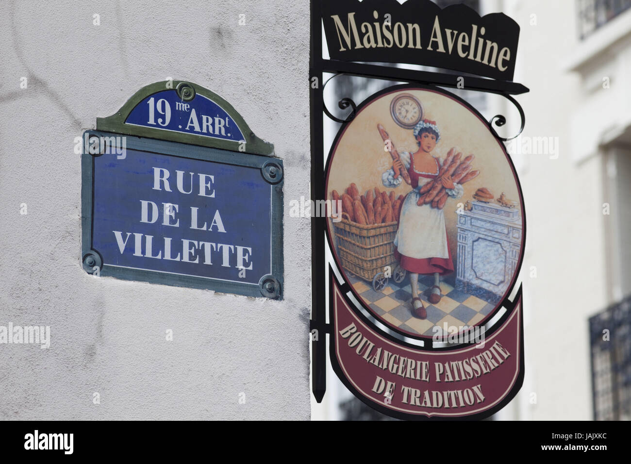 France,Paris,Baker's,signe, Banque D'Images
