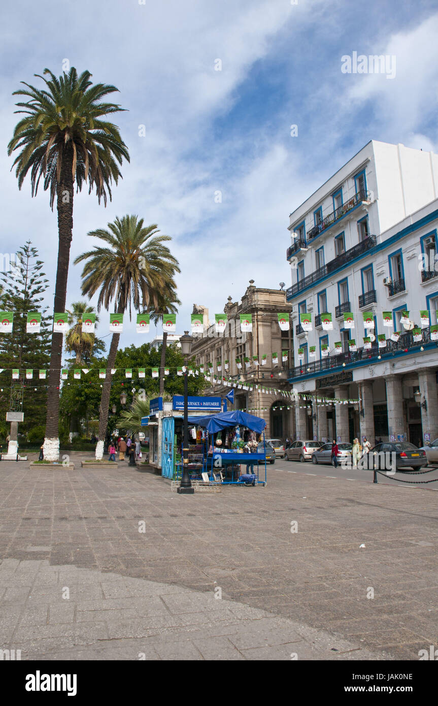 L'architecture coloniale française en Algérie,Annaba,Afrique, Banque D'Images
