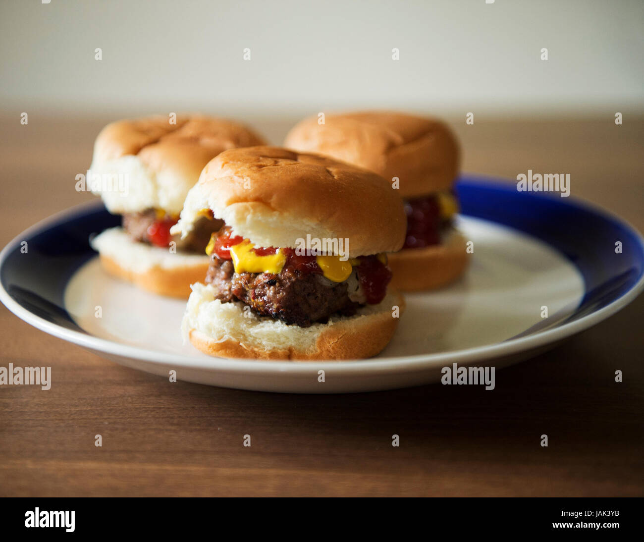 Slider Hamburgers Séance photo pour la photographie alimentaire . Columbus Ohio Banque D'Images