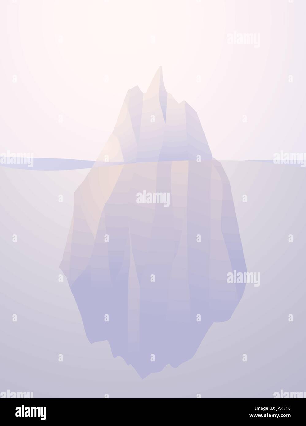 Nature Iceberg immergé vector illustration Illustration de Vecteur