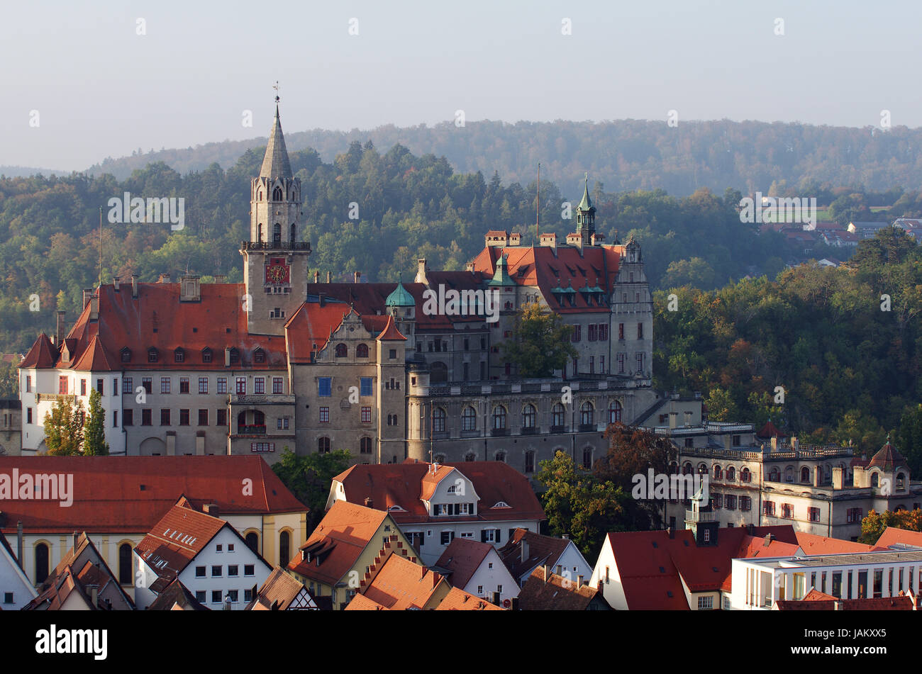 Schloss Sigmaringen - Südansicht Banque D'Images