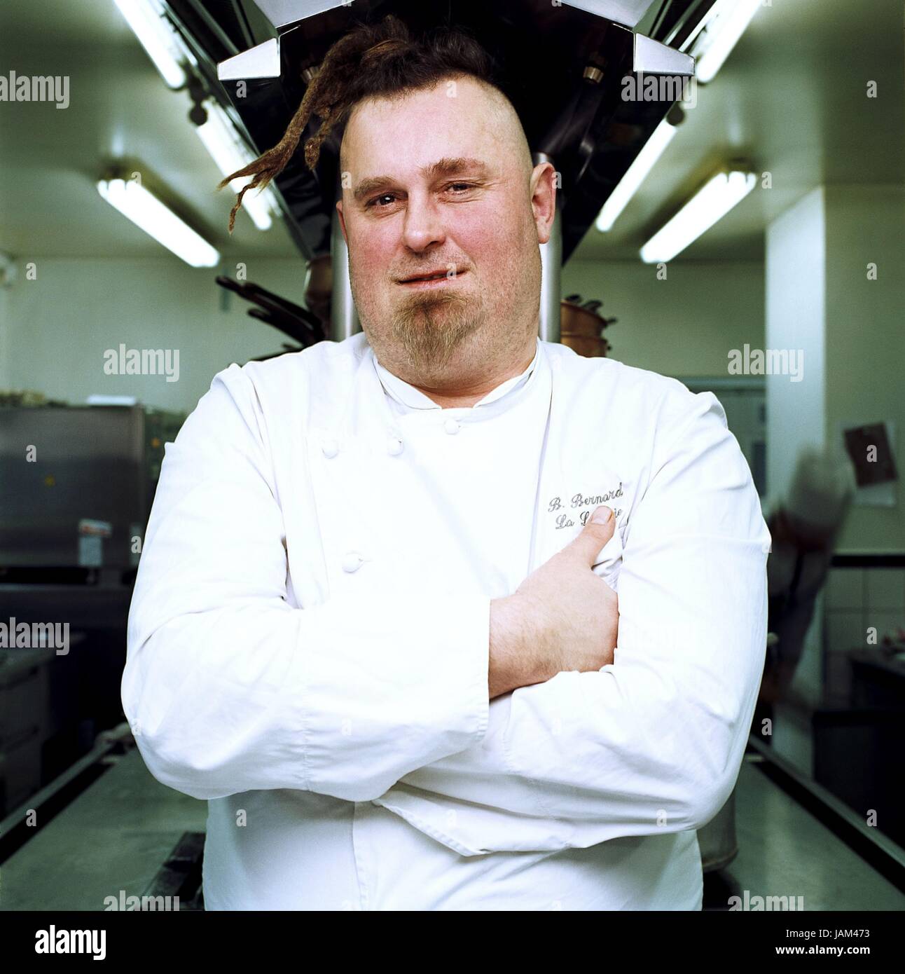 Benoît Bernard, chef du restaurant gastronomique français "La Laiterie" à  Lille (Nord de la France). Photo Damien Grenon Photo Stock - Alamy