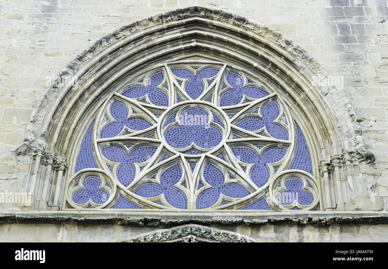 Église gothique médiéval de Rosetta, la construction et l'architecture en Espagne Banque D'Images