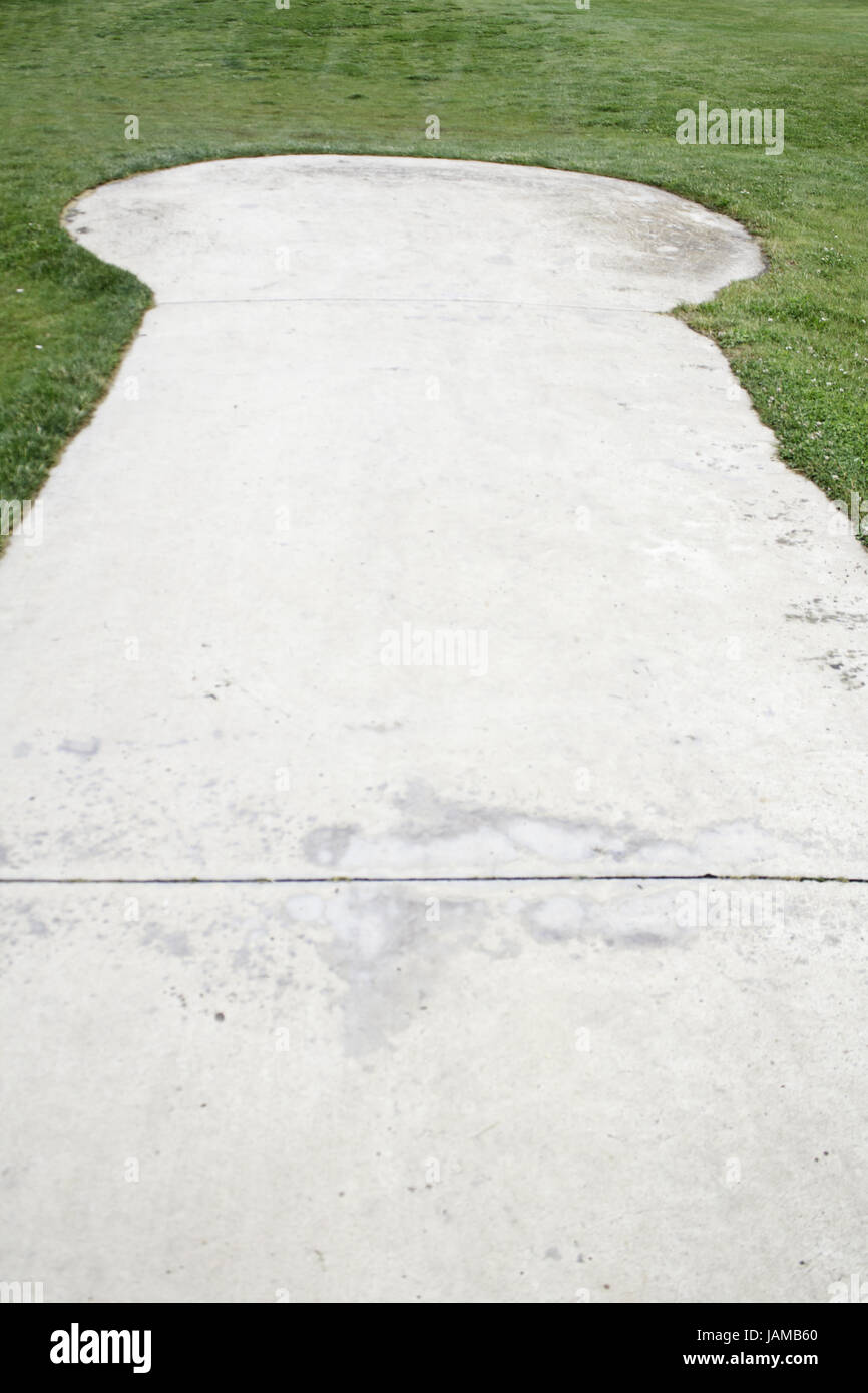 Sol en pierre grise sur terrain de golf, sports et loisirs Banque D'Images