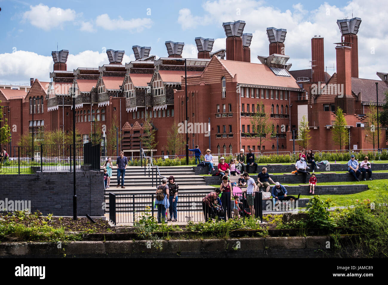 L'imprimeur de la construction, de l'Université de Montfort, Leicester Banque D'Images