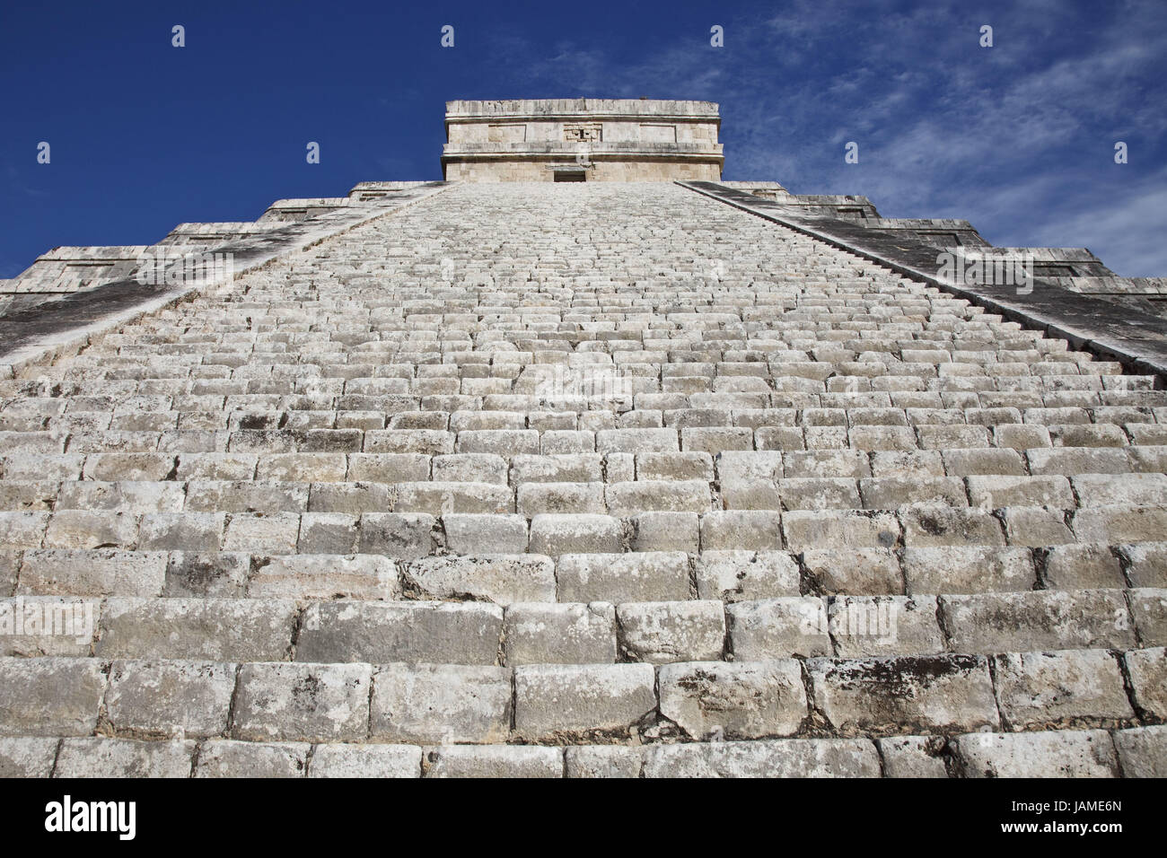 Le Mexique, Yucatan, Chichen Itza ruines Maya,,,el Castillo,pyramide de Kukulkan, le Banque D'Images