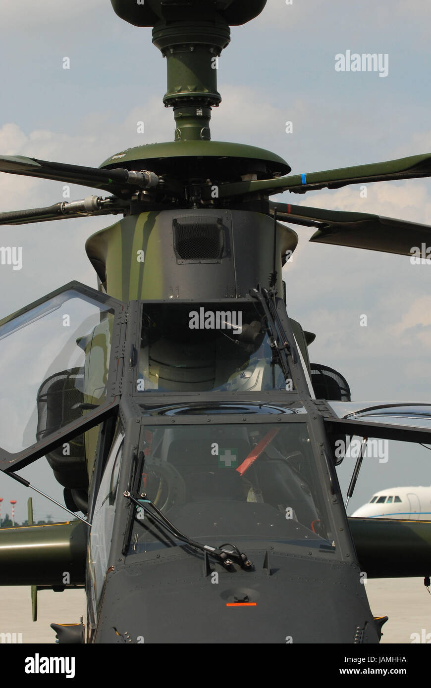L'aviation militaire, Eurocopter TIGRE,,détail, Banque D'Images
