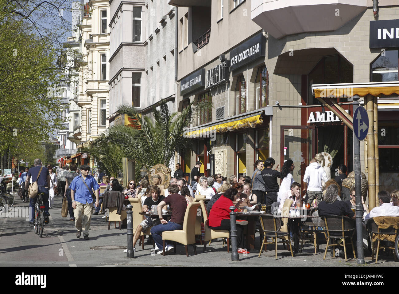 Allemagne,Berlin,cour du temple montagne,nice,la Maassenstrasse, champion de l'espace Banque D'Images