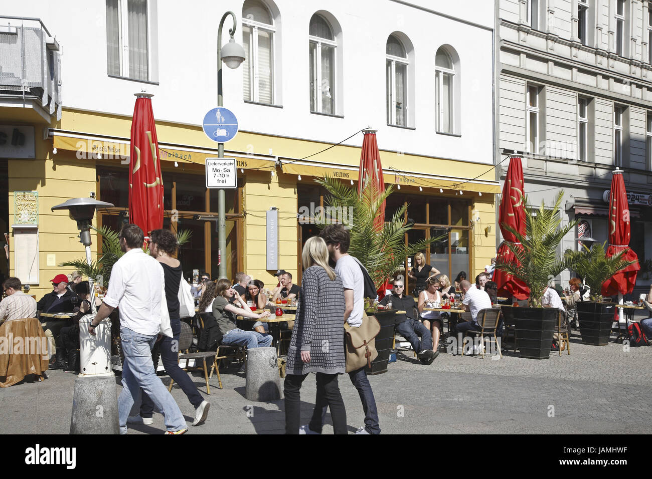 Allemagne,Berlin,cour du temple montagne,nice,la Maassenstrasse, champion de l'espace Banque D'Images