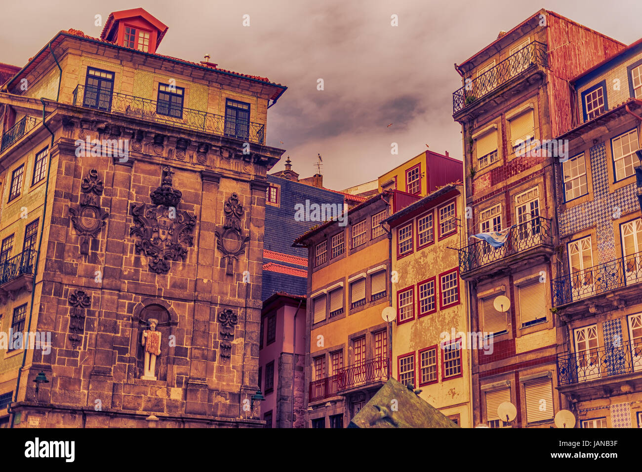 Porto, Portugal : la vieille ville Banque D'Images