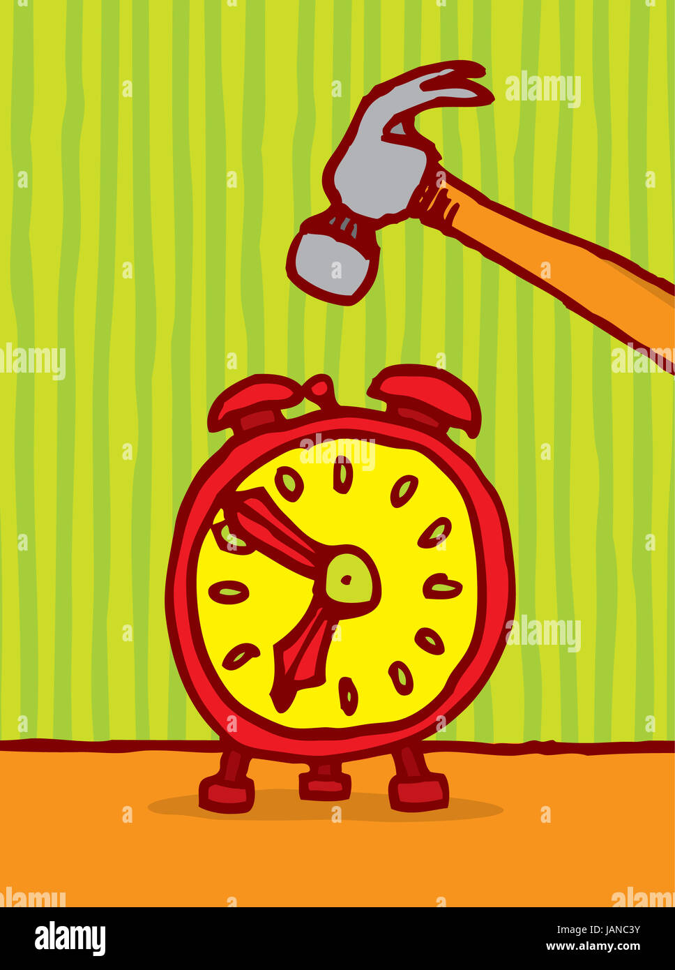 Tuer le temps / Répétition d'alarme Banque D'Images
