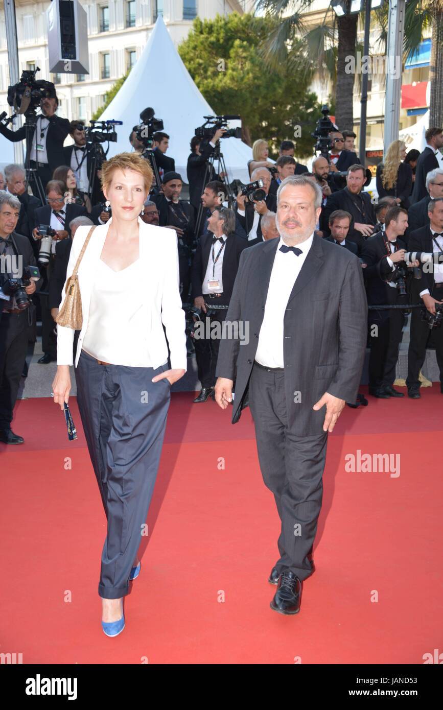 Natacha Périco Légasse janvier2004, arrivant sur le tapis rouge pour le film 'Basé sur une histoire vraie' 70e Festival de Cannes Mai 27, 2017 Photo Jacky Godard Banque D'Images