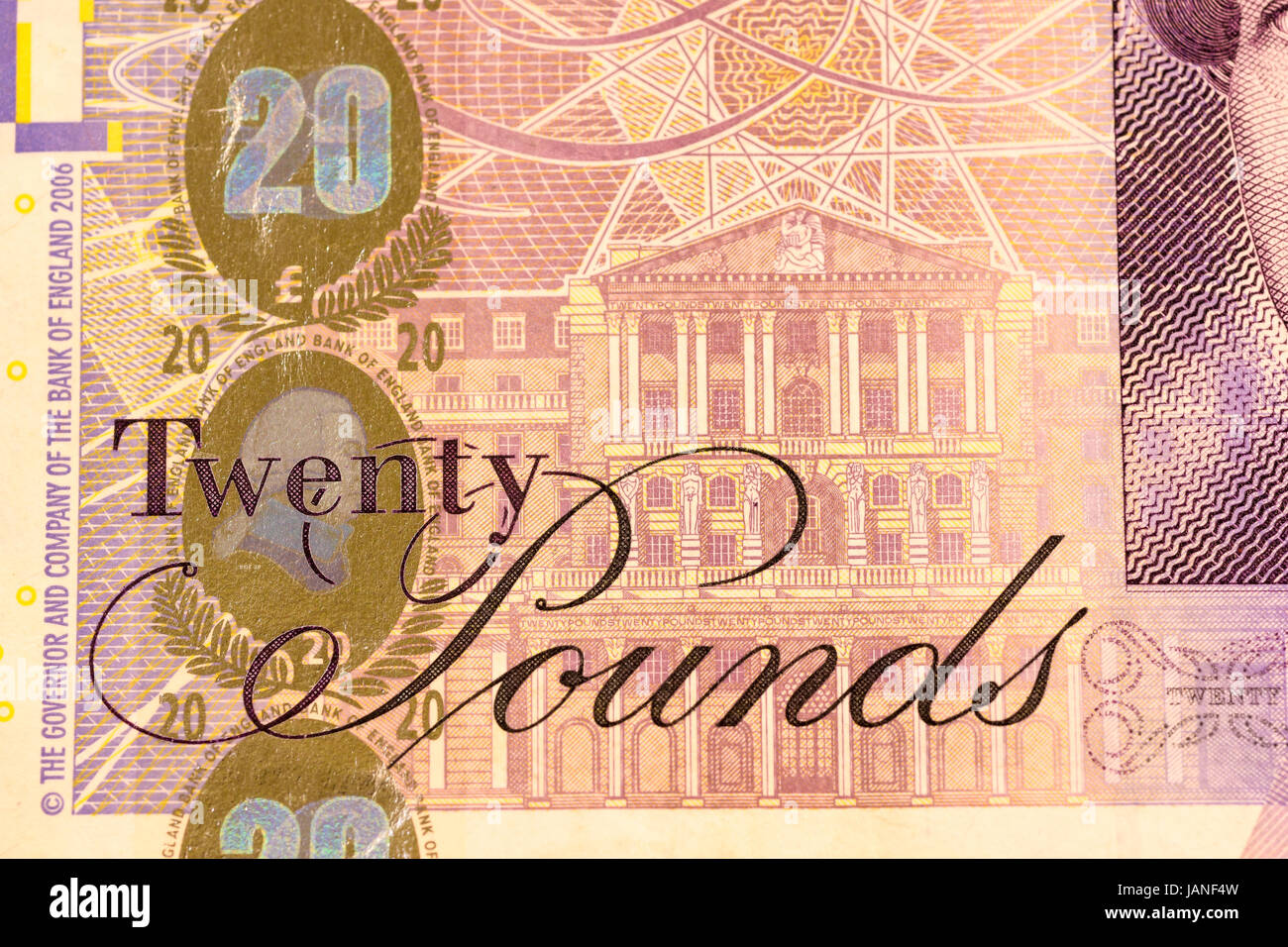 Close up Livres, USD et EUR, dollar et euro note Banque D'Images