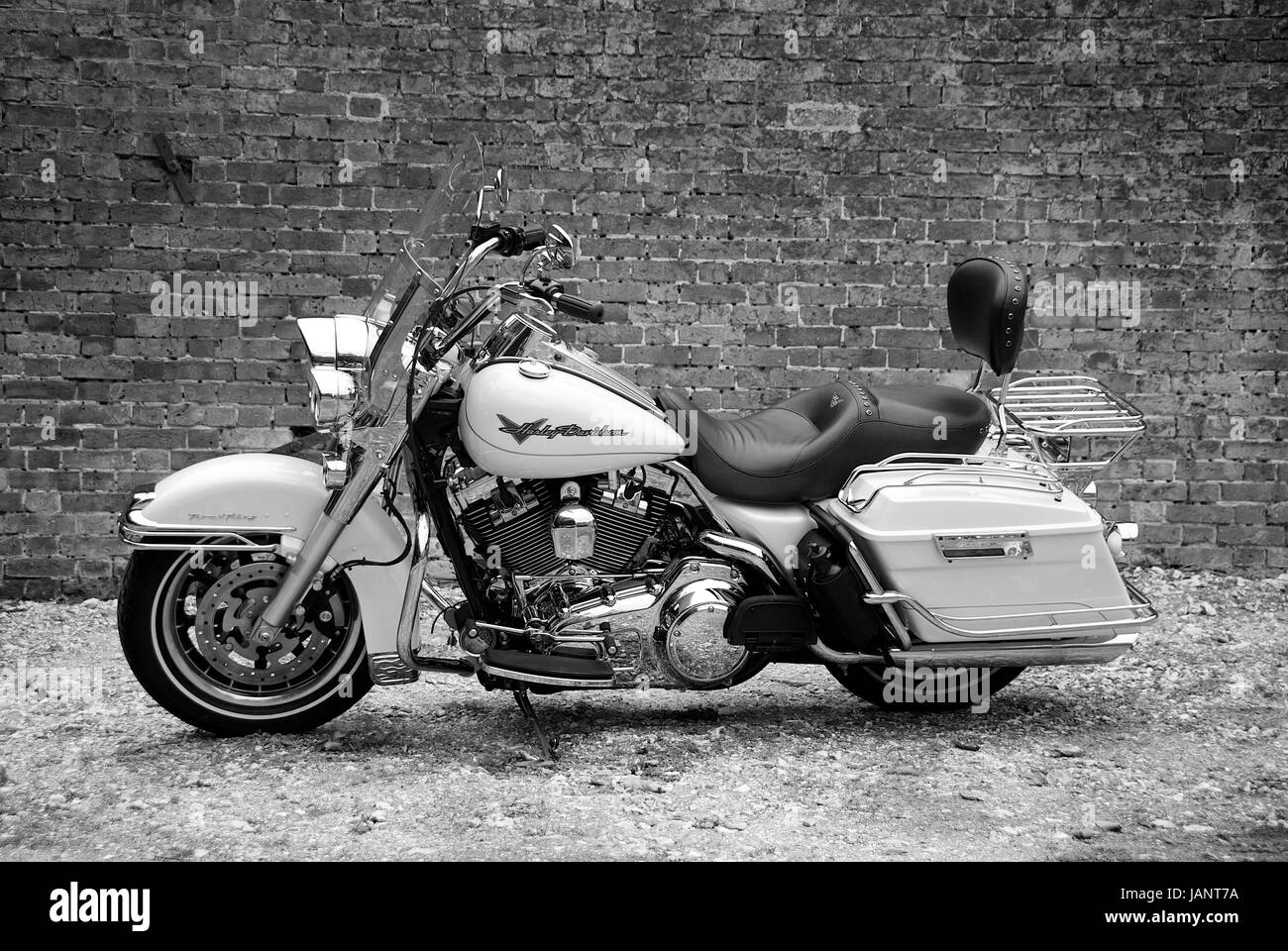 Moto Harley Davidson Road King Banque D'Images