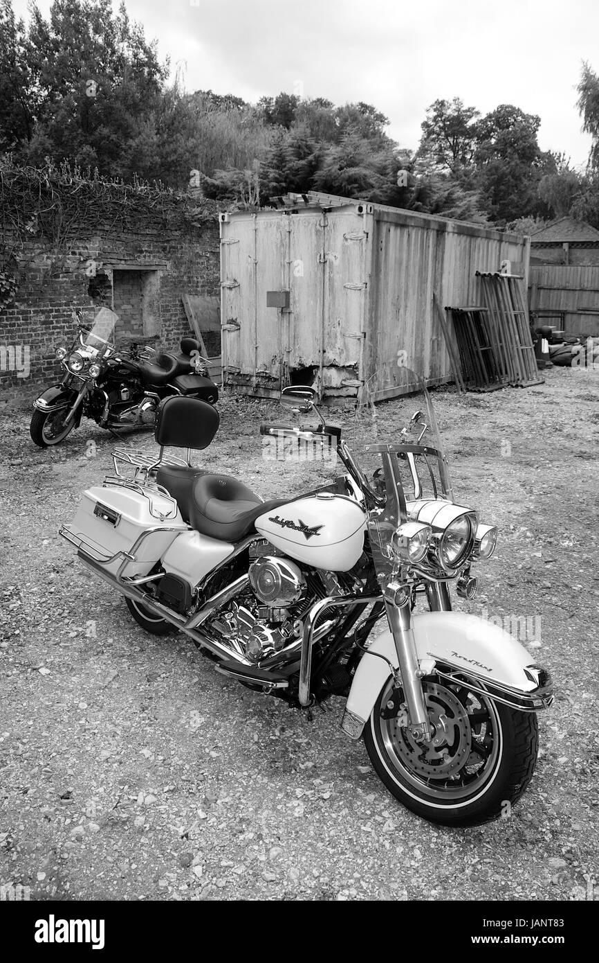 Moto Harley Davidson Road King Banque D'Images