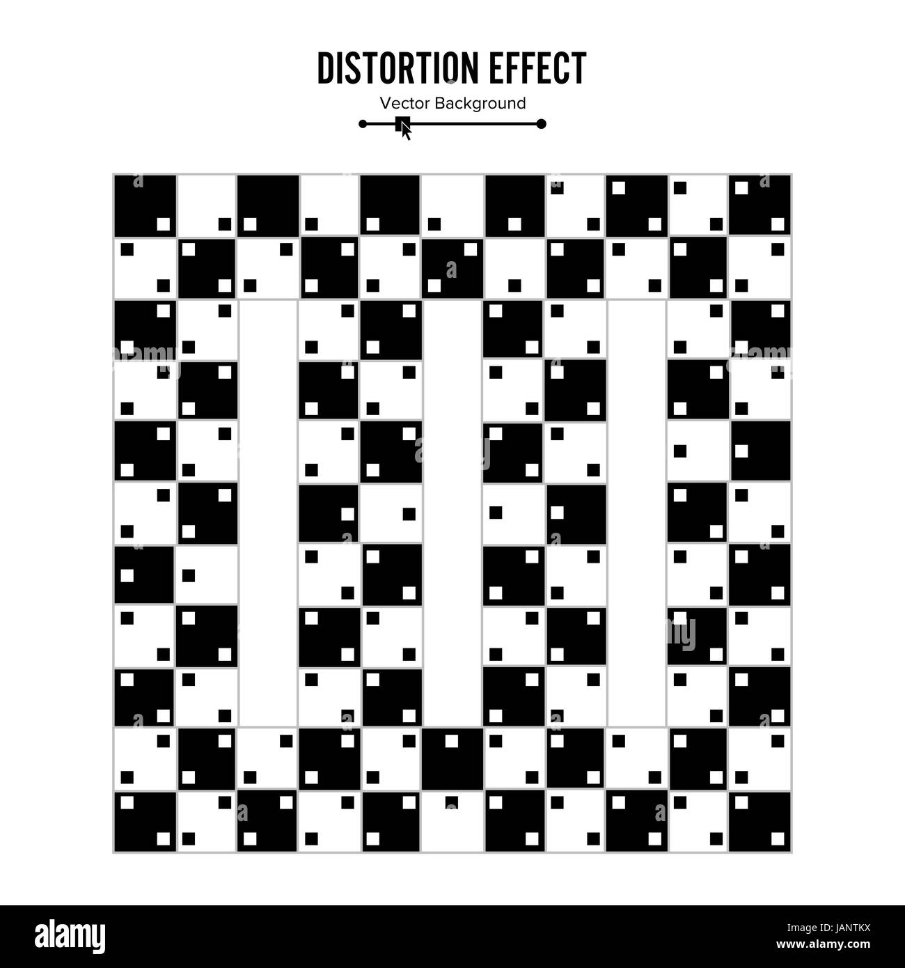 Illusion d'optique. Vector Art 3d'effet dynamique de la distorsion. Fond magique géométrique Illustration de Vecteur
