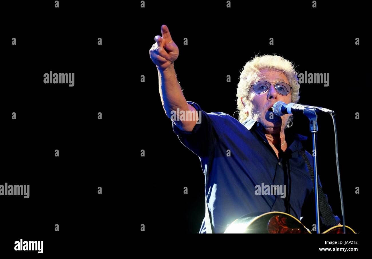 La qui l'exécution à l'Isle of Wight Festival 2016 Banque D'Images