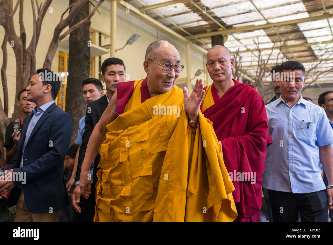 Dharamsala, Inde - le 7 juin 2017 : les enseignements de Sa Sainteté le dalaï-lama à Dharamsala, en Inde. Credit : Aliaksandr Mazurkevich/Alamy Live News Banque D'Images