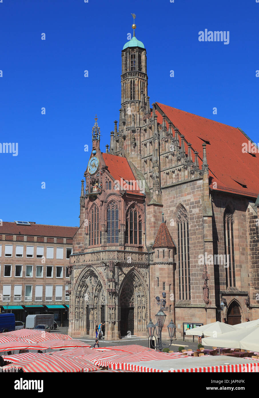 Nuremberg, la Frauenkirche, église Notre Dame, Middle Franconia, Bavaria, Germany Banque D'Images