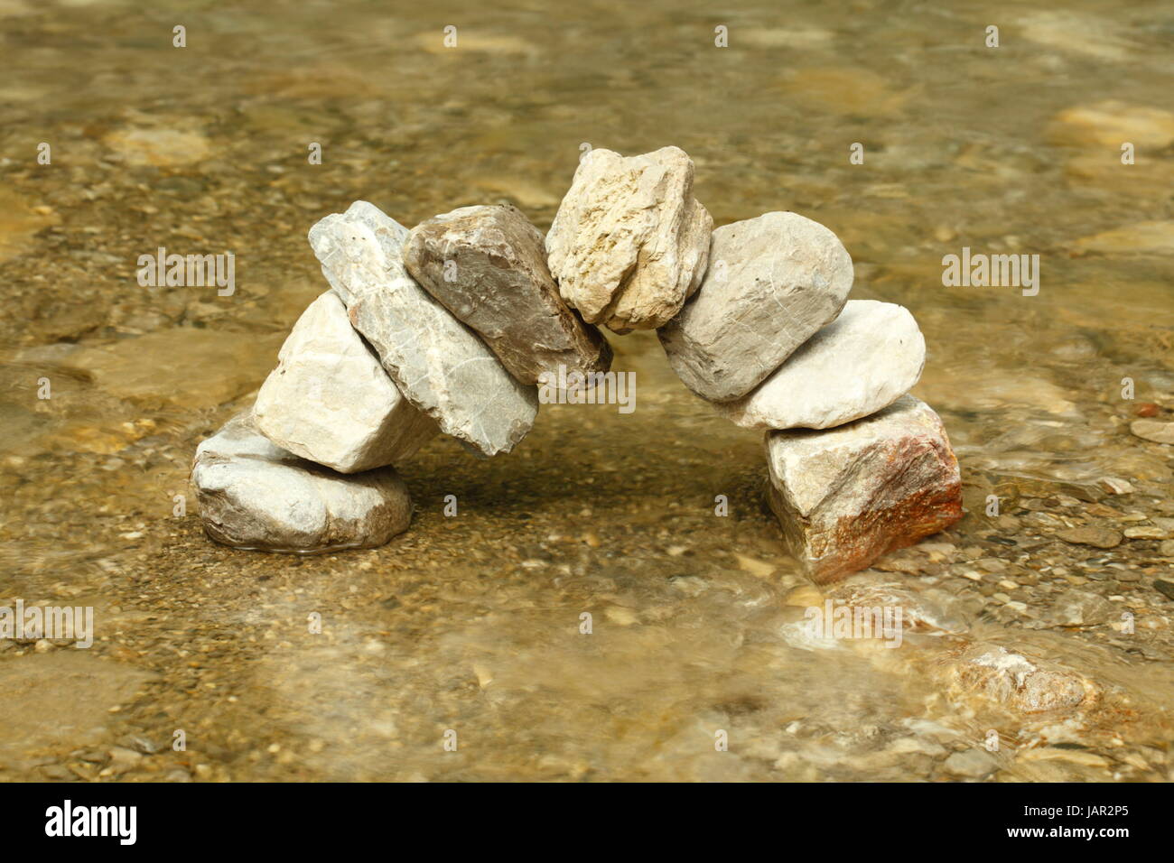 Bogen im Wasser Banque D'Images