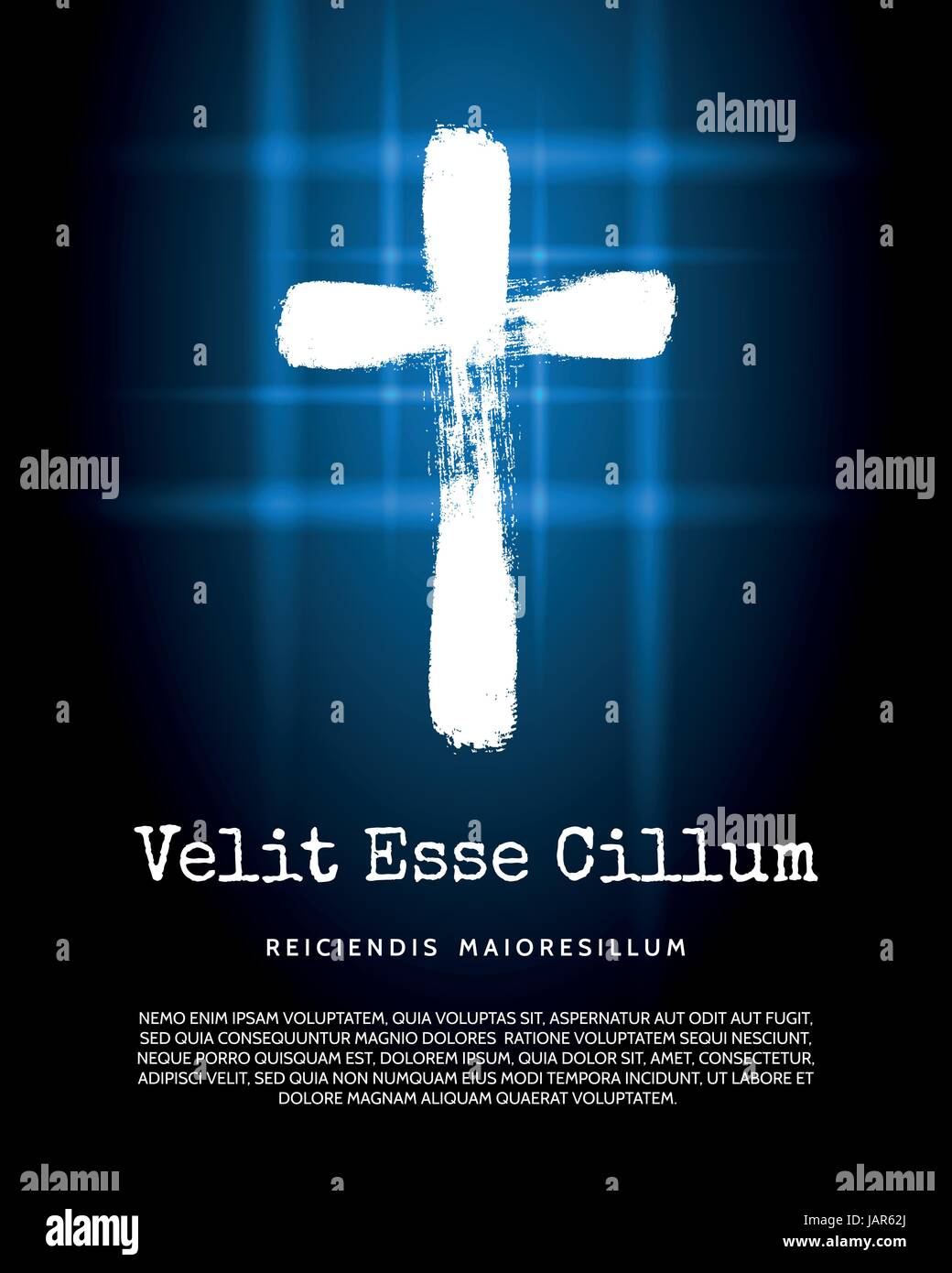 L'icône ou du symbole de la croix chrétienne pour poster et site web. Vector illustration Illustration de Vecteur