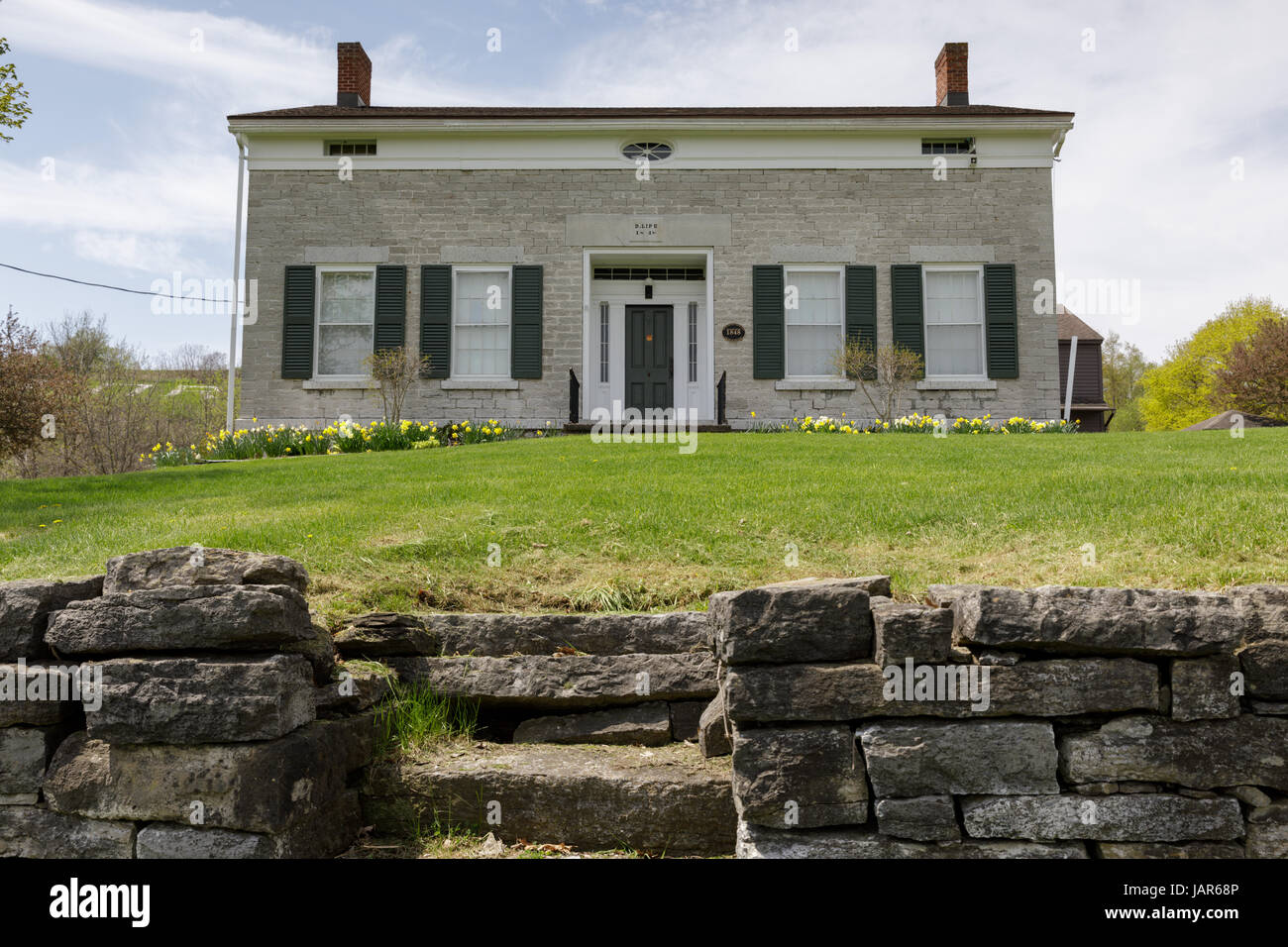 Musée de Fort Plain, Montgomery County, NY, est dans la Lipe House, construite en 1848. Banque D'Images