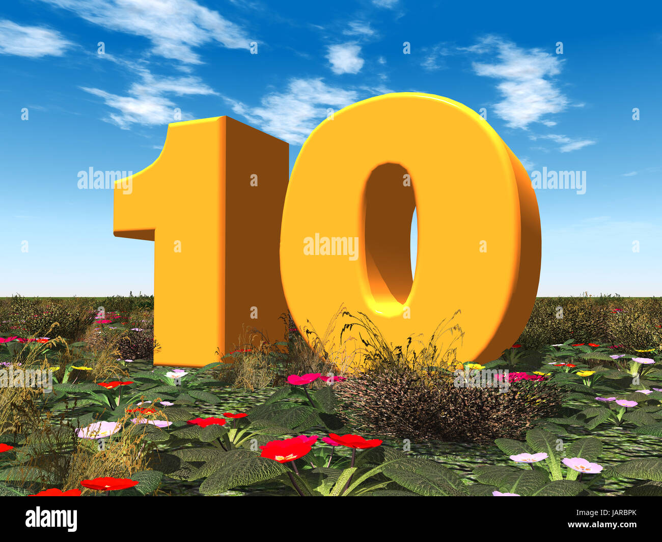 Le nombre 10 Banque D'Images