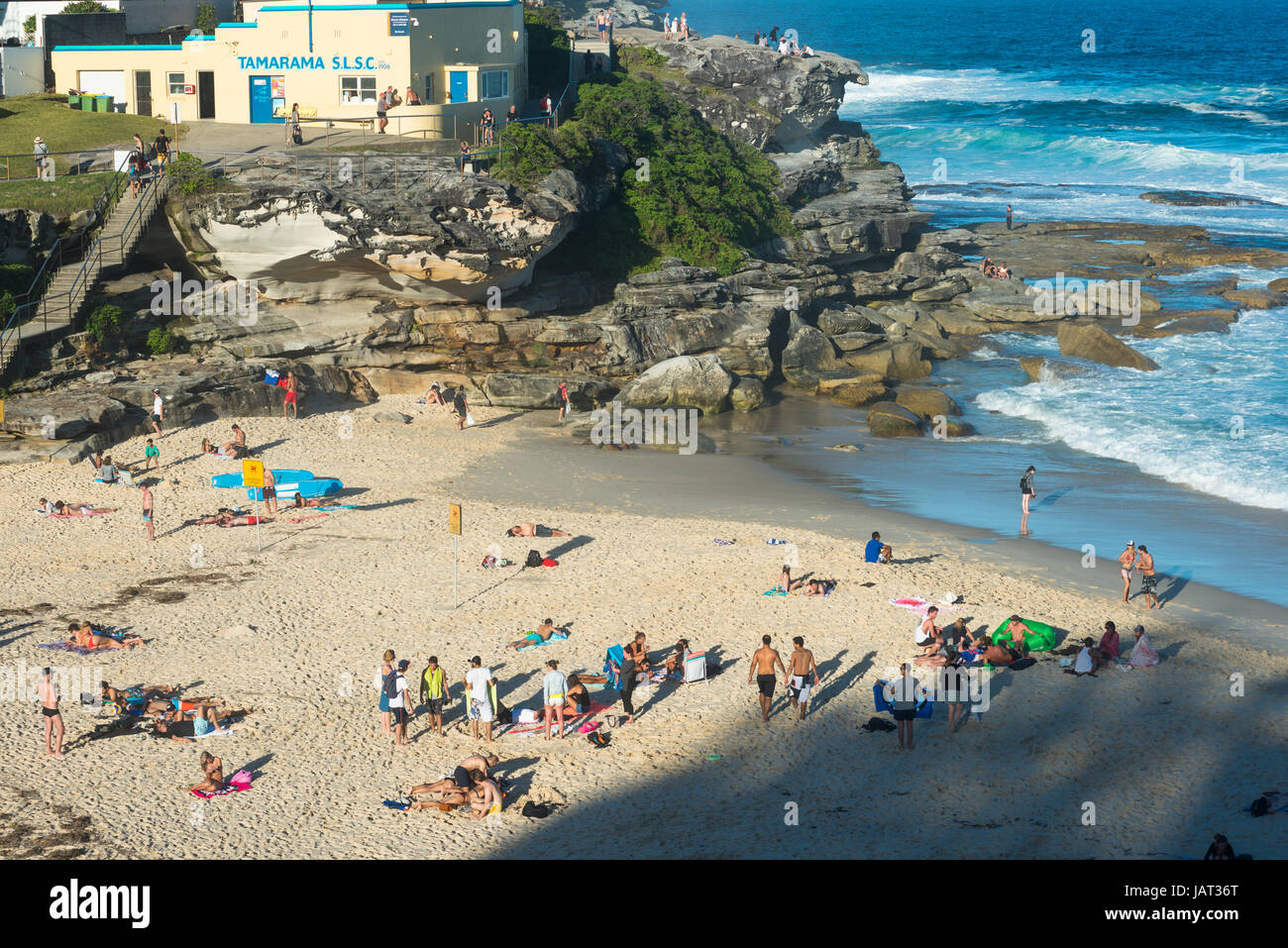 Plage de Tamarama, banlieue nord de Sydney, Nouvelle-Galles du Sud, Australie. Banque D'Images