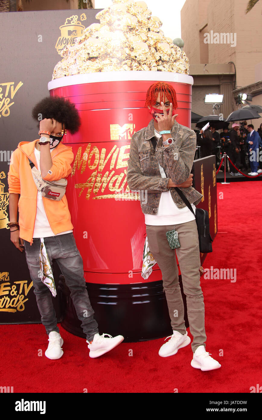 2017 MTV Film et TV Prix comprend : Ayo, Teo Où : Pasadena, California, United States Quand : 07 mai 2017 Credit : FayesVision/WENN.com Banque D'Images