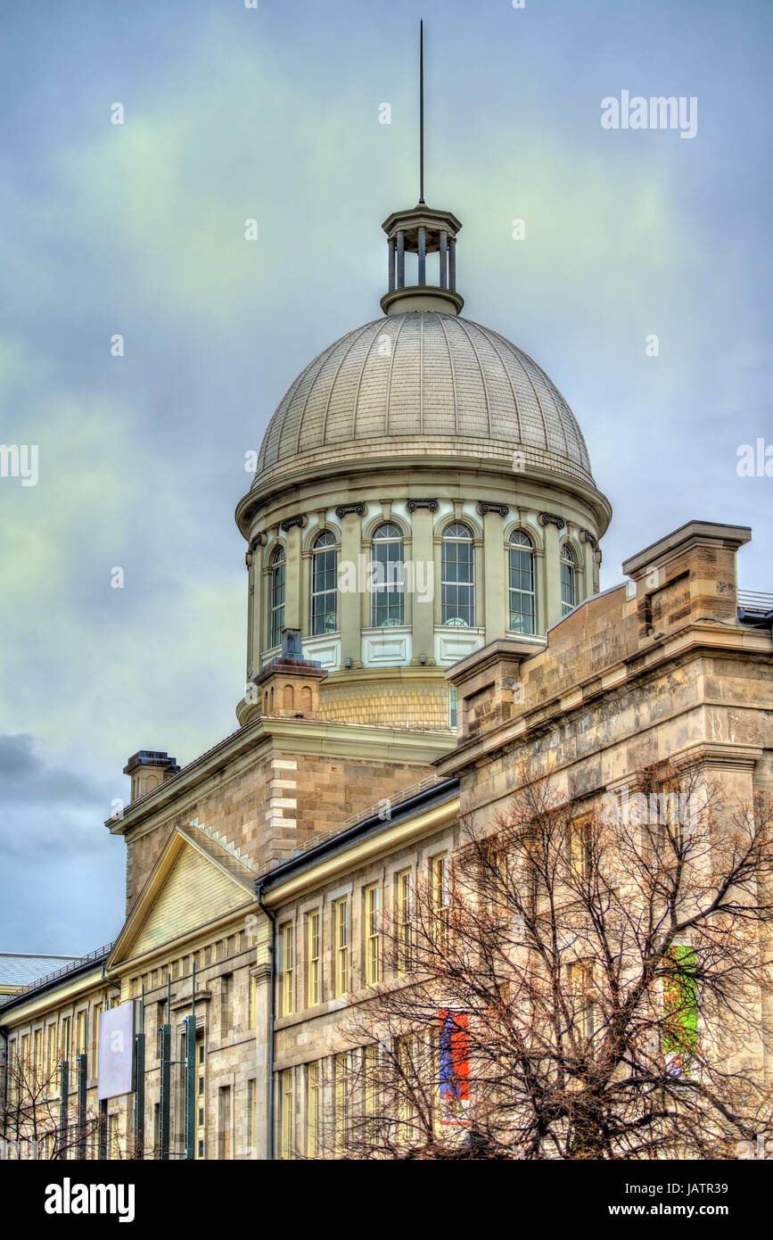 Marché Bonsecours dans le vieux Montréal, Canada. Construit en 1860 Banque D'Images