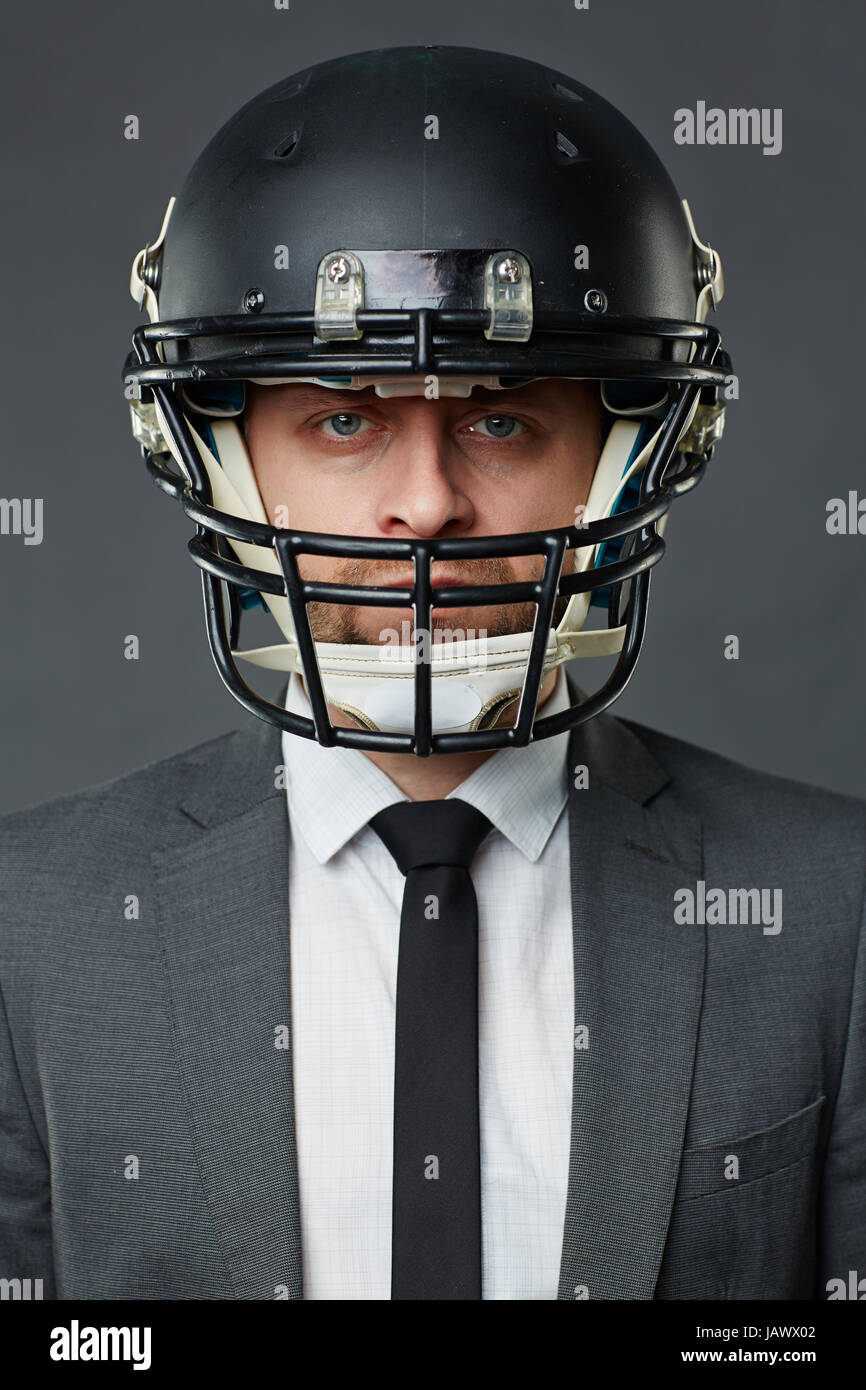 Businessman prêt à faire face aux risques Banque D'Images