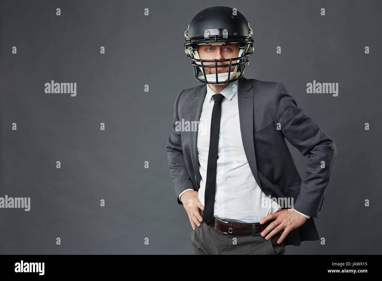 Manager prêt à défi Banque D'Images