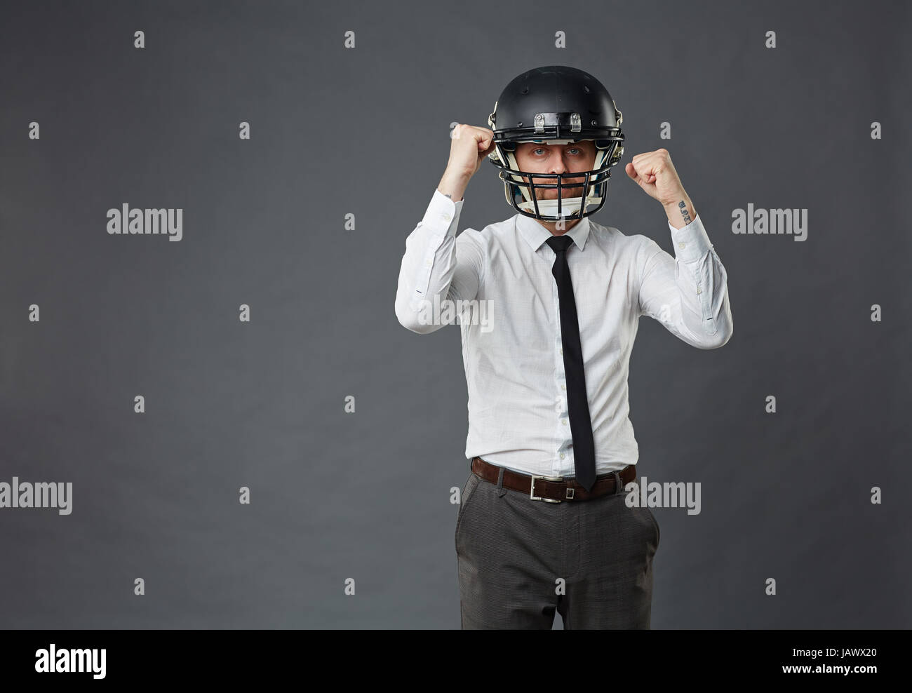 Se défendant d'affaires Banque D'Images