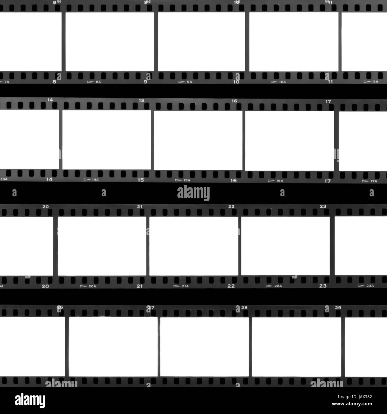 Film vierge images surexposée, feuille de contact de film analogique arrière-plan. Banque D'Images