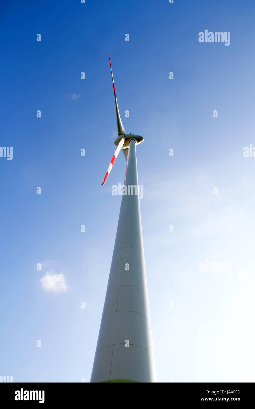 Photo d'une éolienne l'énergie éolienne. Banque D'Images