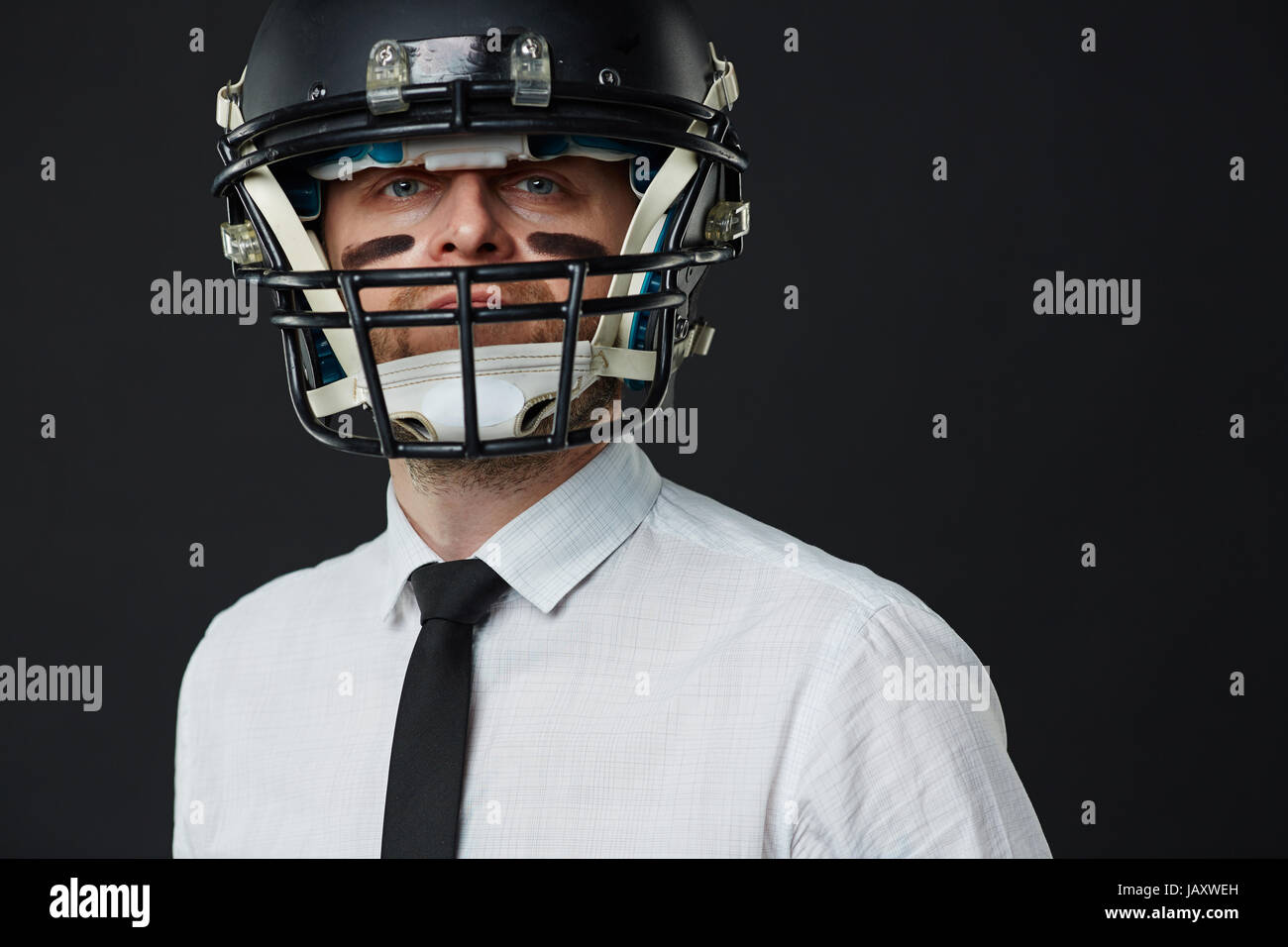 Traiter l'entreprise comme le football Banque D'Images