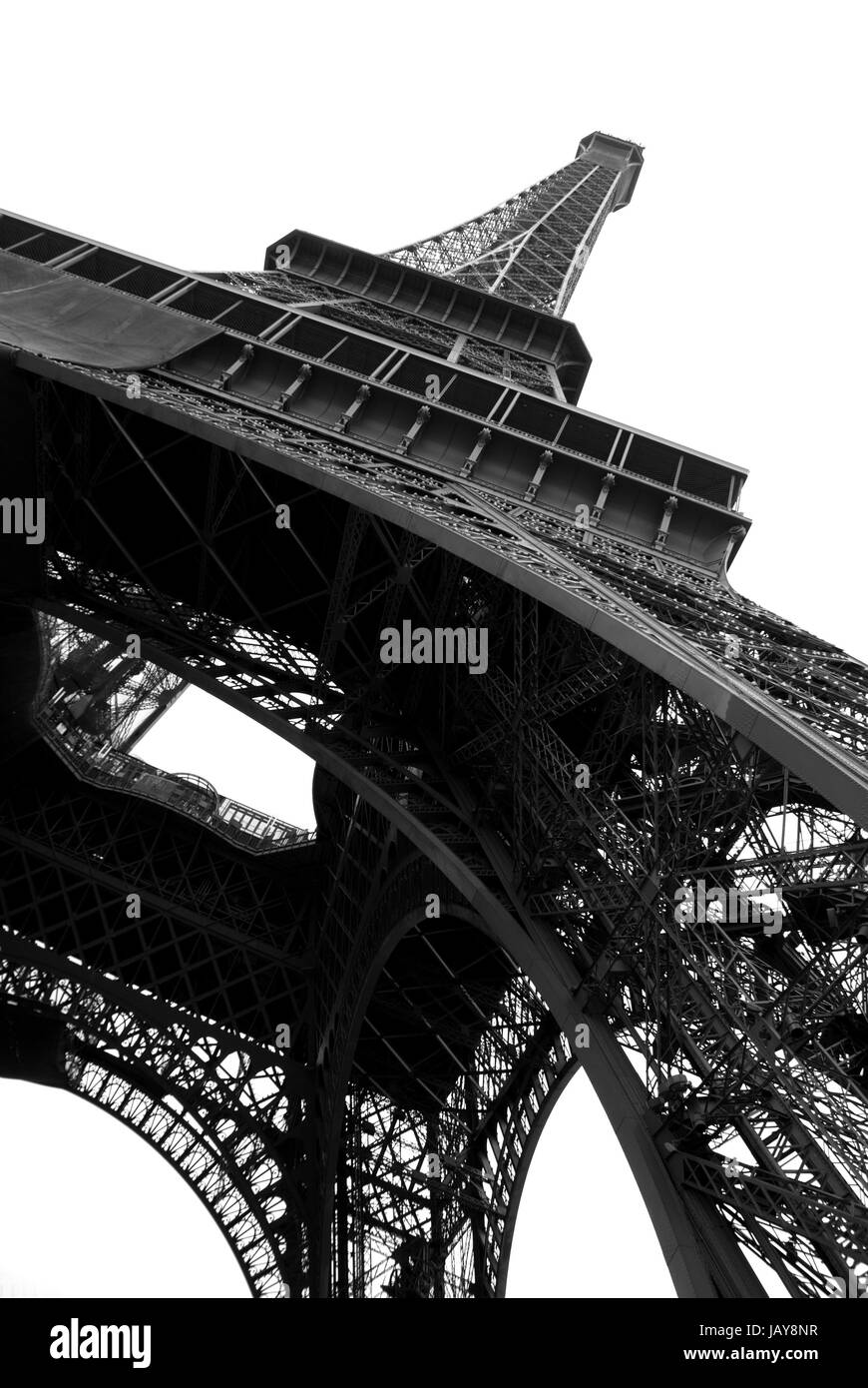 Fer à repasser la construction de l'un des européens et français famoust vue Tour Eiffel à Paris Banque D'Images