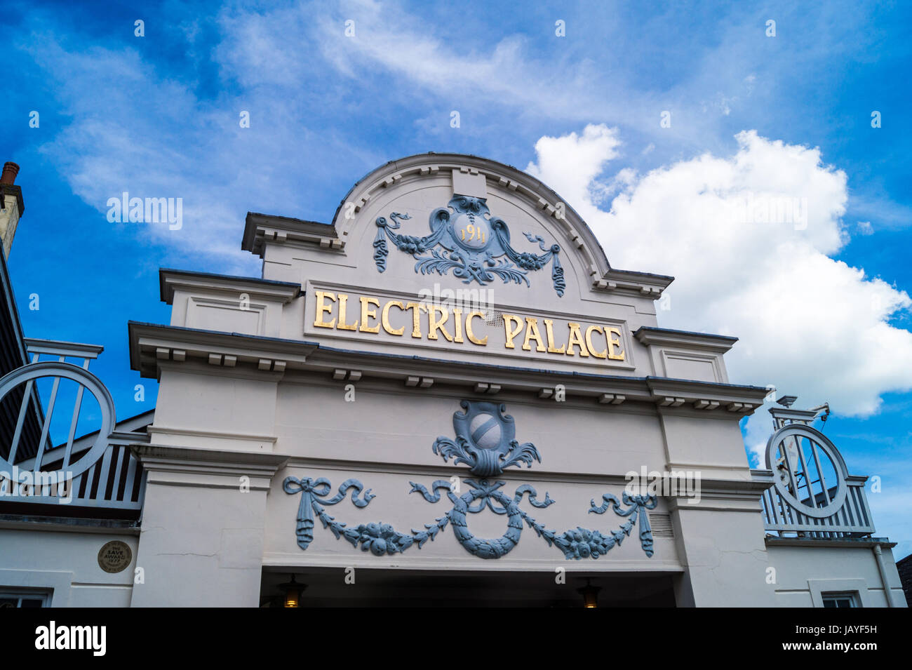 Electric Palace cinéma, par Harold Ridley Hooper, 1911, le plus ancien cinéma construit au Royaume-Uni, Angleterre Essex Harwich Banque D'Images