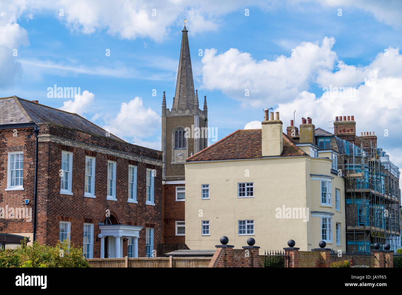 L'église Saint-Nicolas, 1822, par M.G. Thompson, en style néo-gothique, Harwich Angleterre Essex Banque D'Images