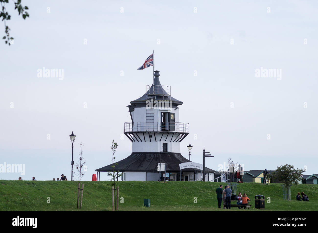 Phare de Harwich Low par John Rennie Senior, 1818 ans, Harwich Essex, Angleterre Banque D'Images