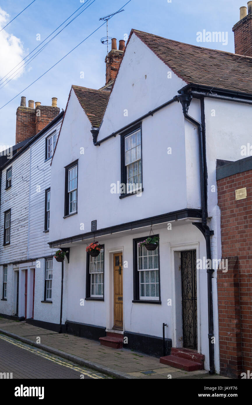 Ancienne maison de Christopher Jones, maître de la 'Mayflower', rue King's Head, Harwich Angleterre Essex Banque D'Images