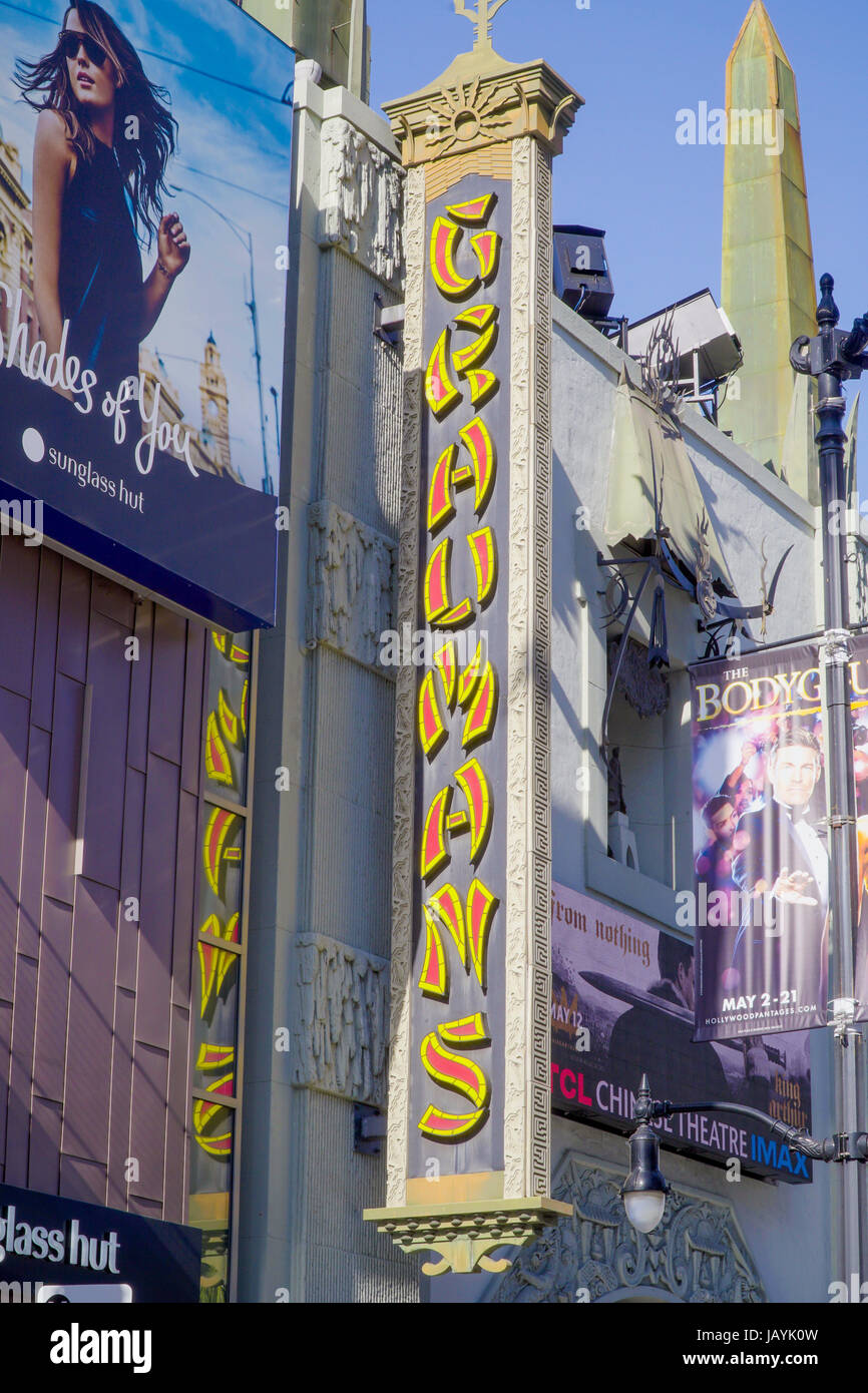 Graumans Chinese Theatre à Hollywood - LOS ANGELES - Californie Banque D'Images