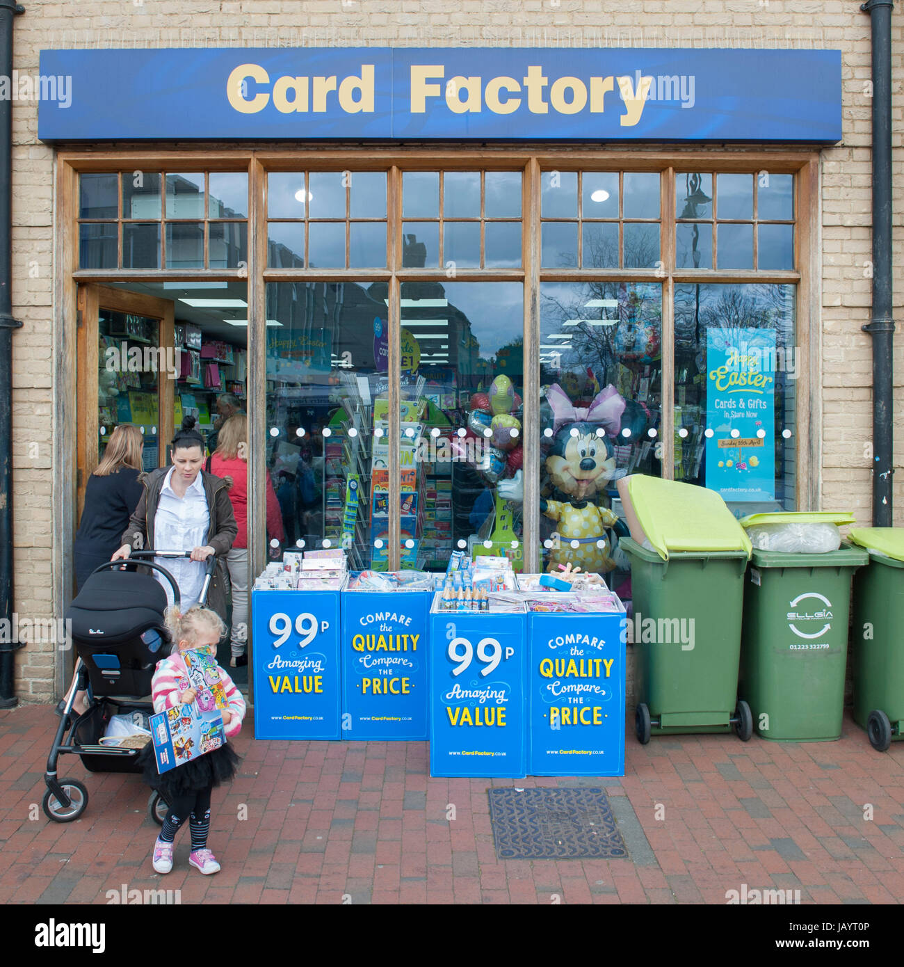 La carte magasin d'usine magasin à Ely , Cambridgeshire , Angleterre , Angleterre , Royaume-Uni Banque D'Images