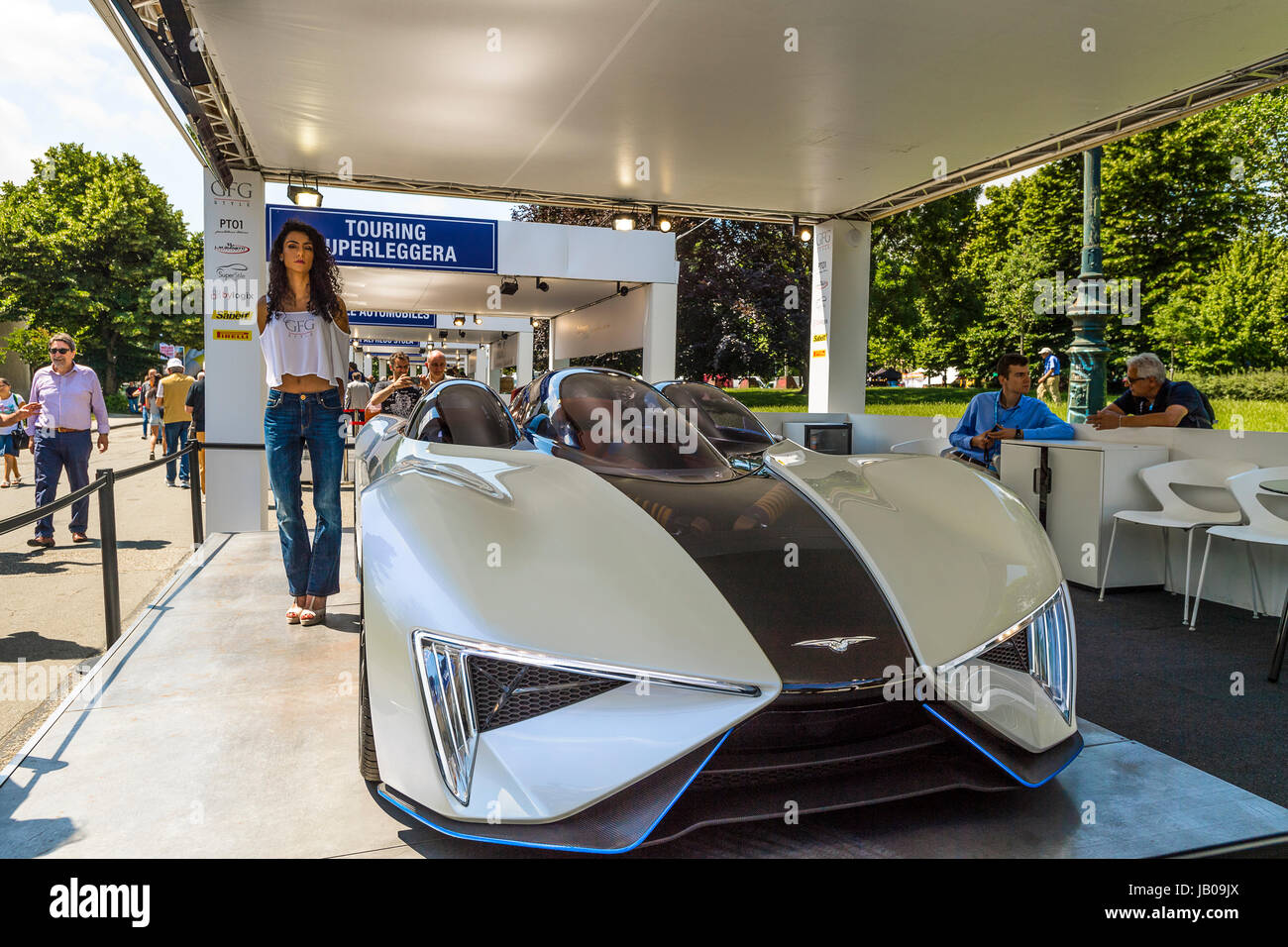 Le piémont, Turin, Italie. Le 08 juin, 2017. Italie Piémont Turin Valentino 'Sseul dell'auto di Torino ' Stand GFG Crédit Style : Realy Easy Star/Alamy Live News Banque D'Images